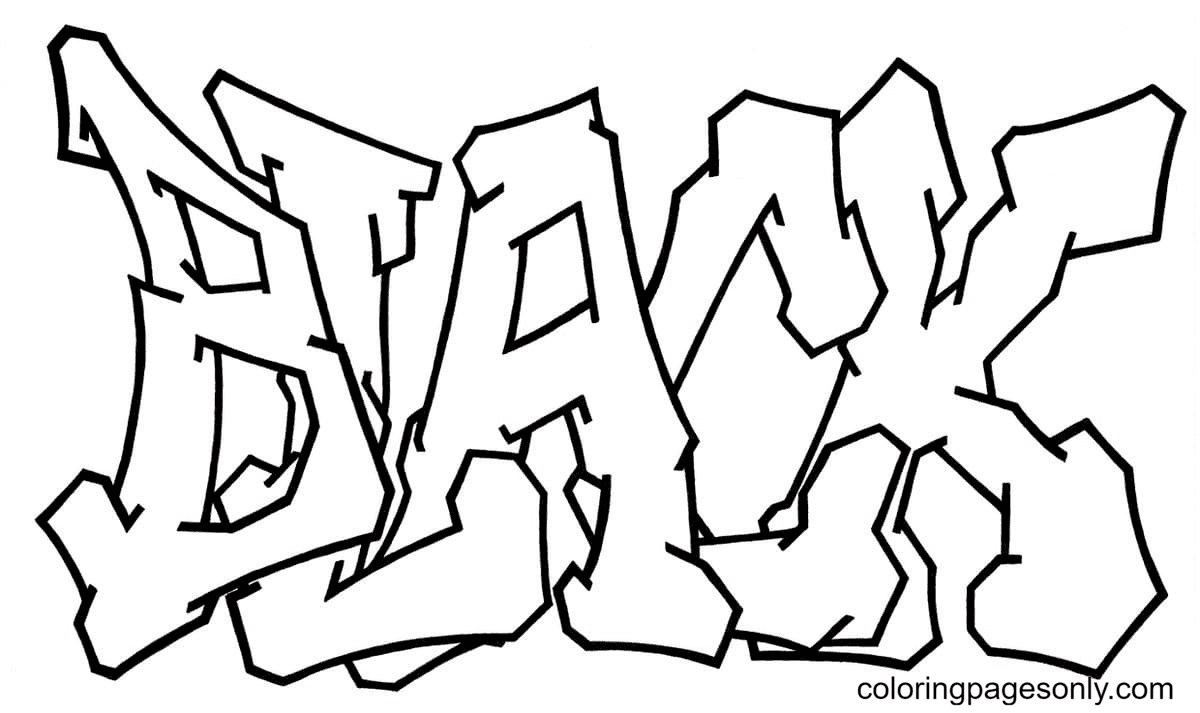 Black Coloring Page