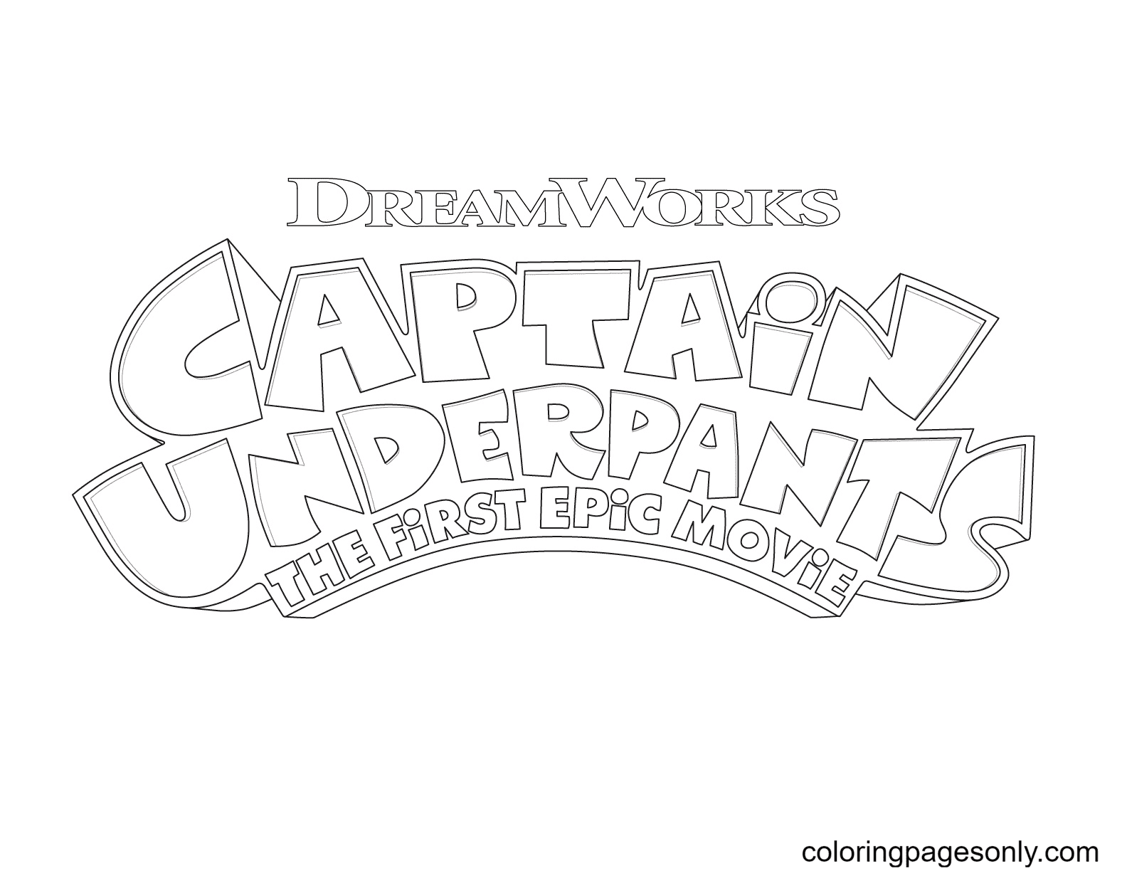 Captain Underpants-logo van Captain Underpants