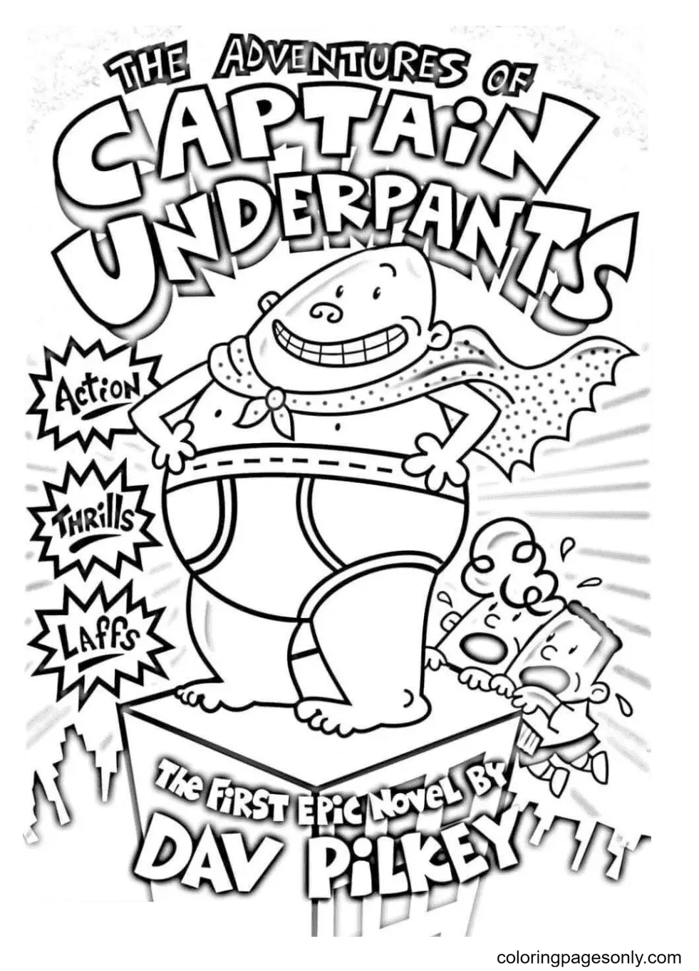 107  Captain Underpants Coloring Pages Online  Latest HD