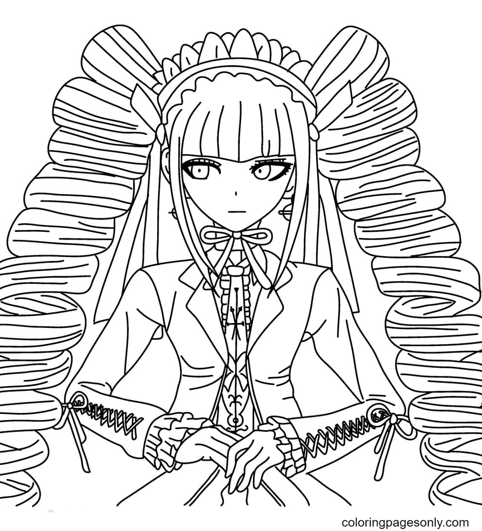 Celestia Ludenberg Coloring Pages   Danganronpa Coloring Pages ...
