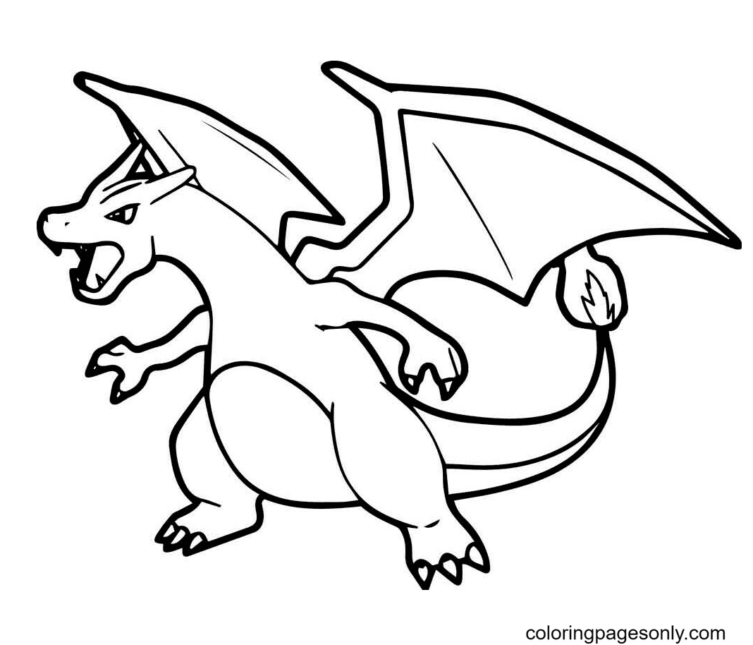 Charizard Fun Coloring Pages