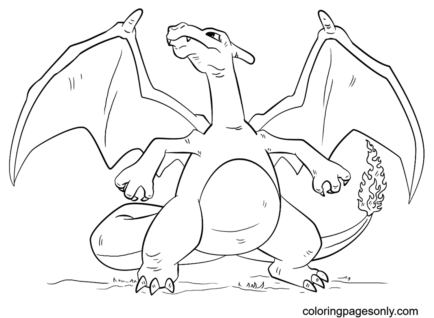 Charizard Pokemon Free Coloring Pages