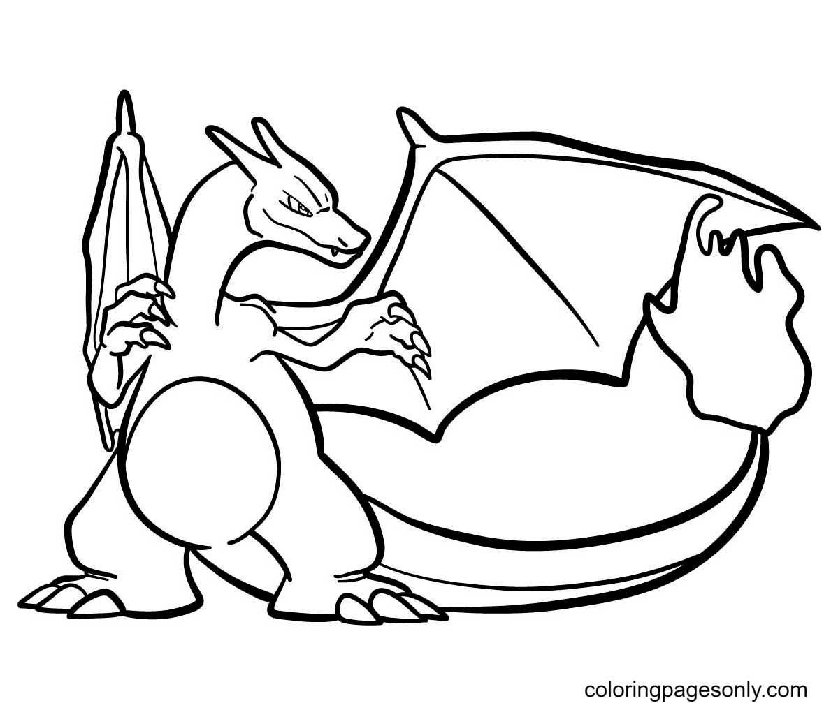 Charizard Pokemon Printable Coloring Page