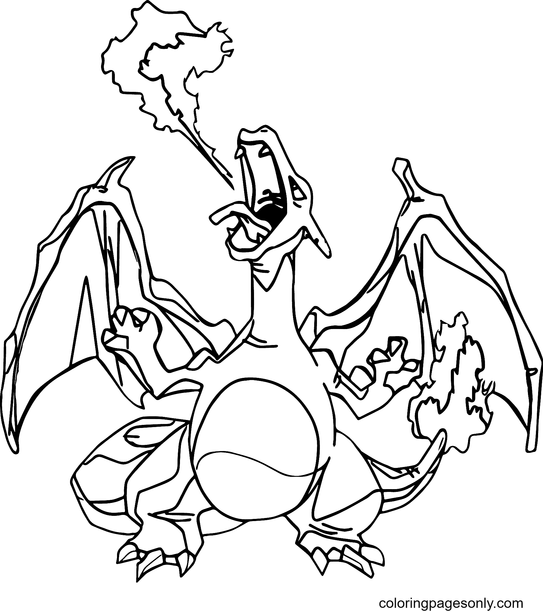 Charizard X Coloring Pages