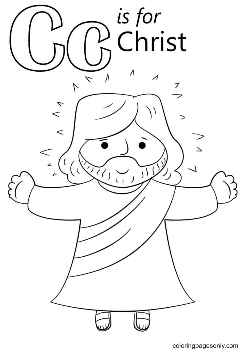 Christ Letter C Coloring Page