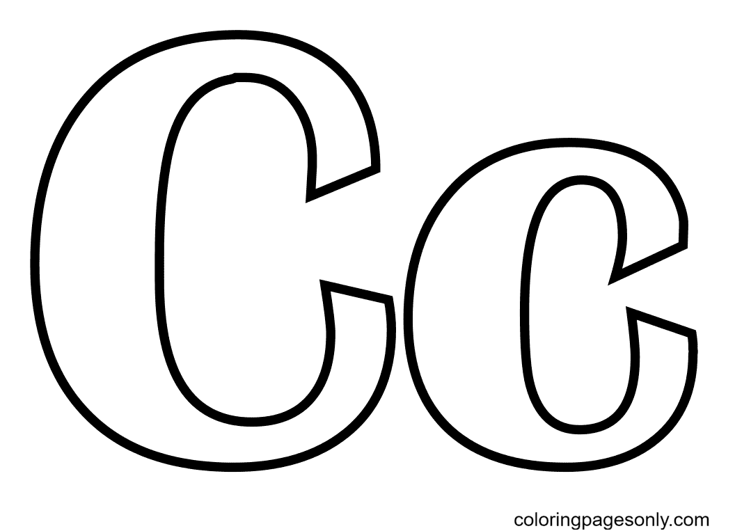 Klassieke letter C van letter C
