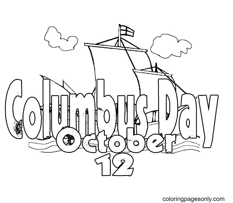 Kolumbus-Tag 12. Oktober vom Kolumbus-Tag