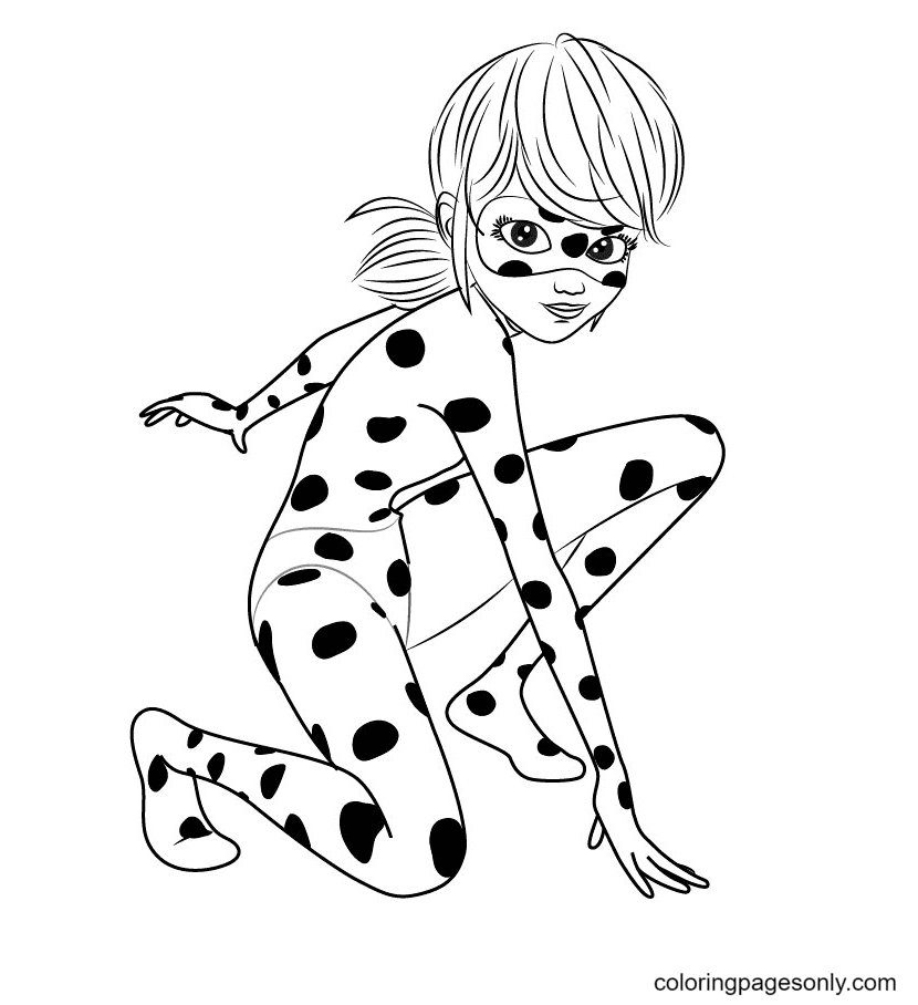 Cool Ladybug Coloring Pages