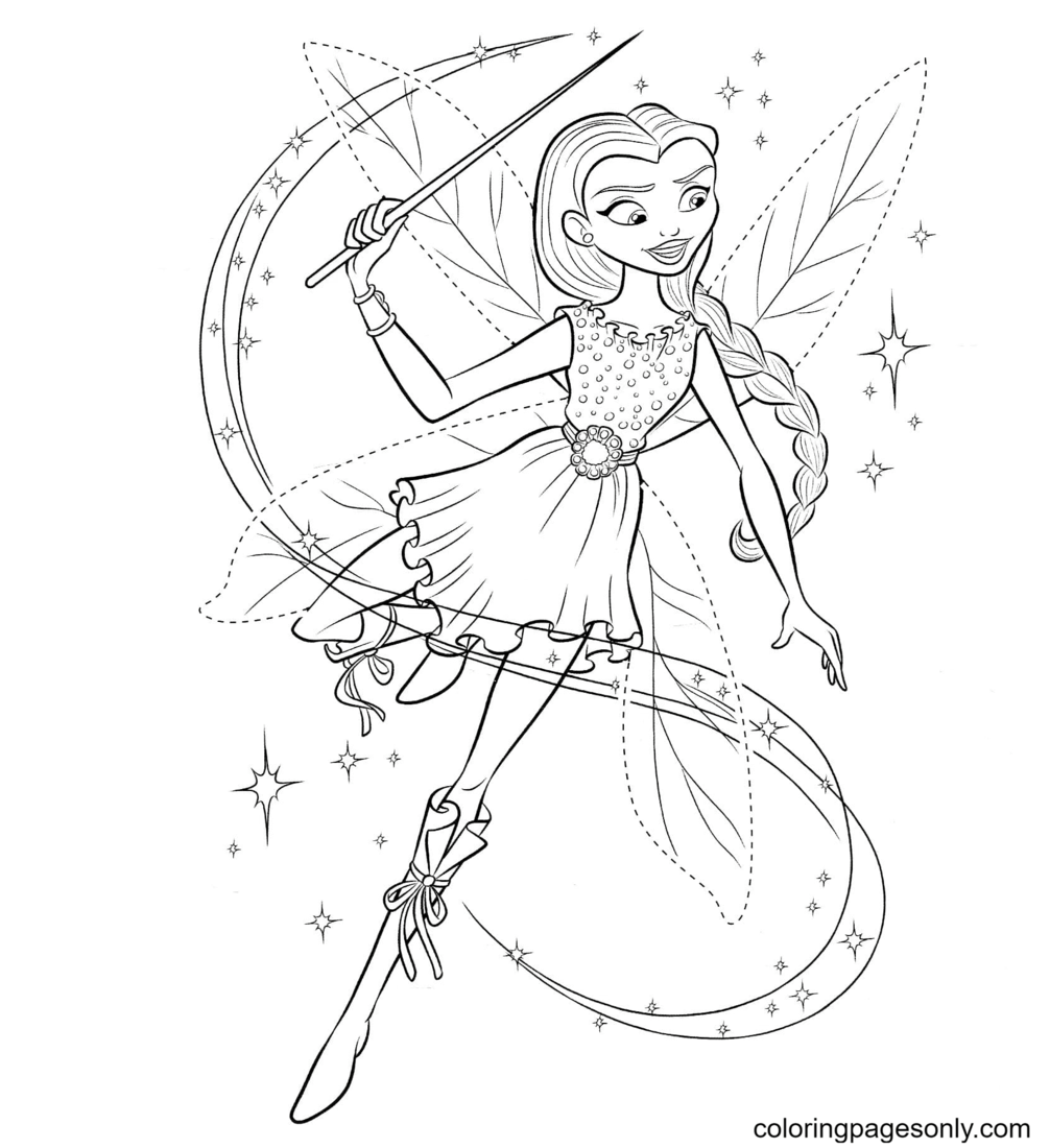 Crystal Fairy Christa Coloring Pages