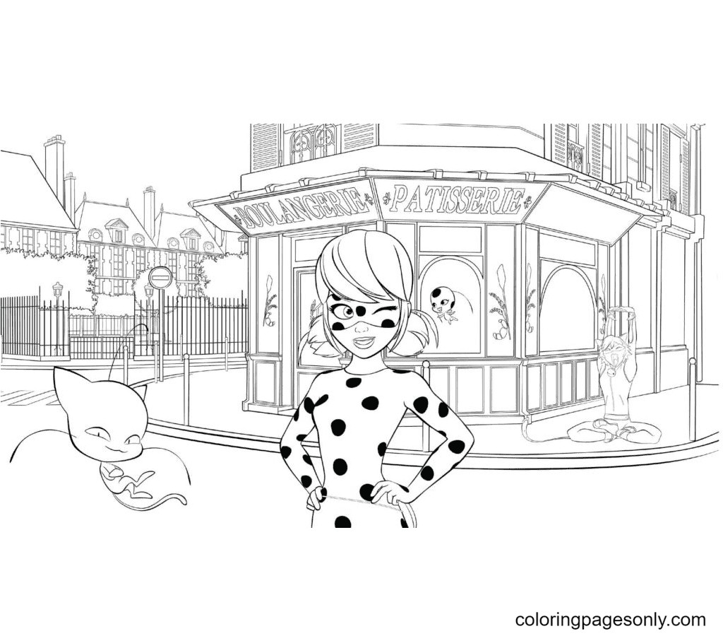Cute Ladybug Coloring Pages
