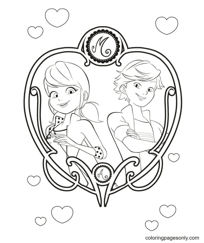 42 ladybug marinette miraculous coloring pages Printable coloring