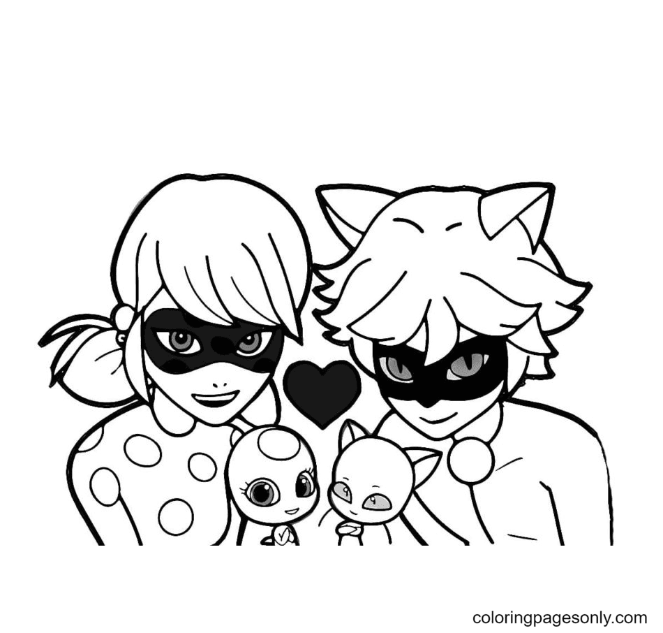 Cute couples Coloring Page