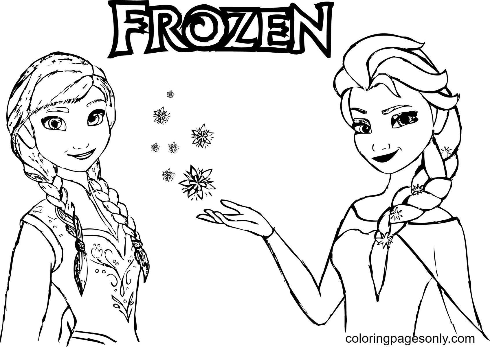 Disney Frozen Anna con Elsa de Elsa y Anna