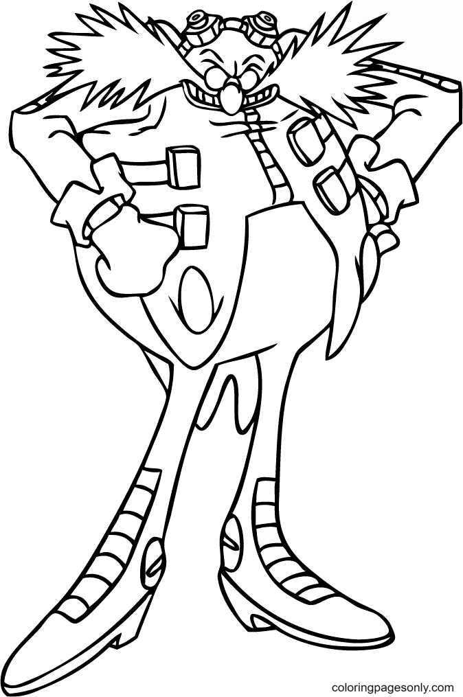 Doctor Eggman Coloring Page