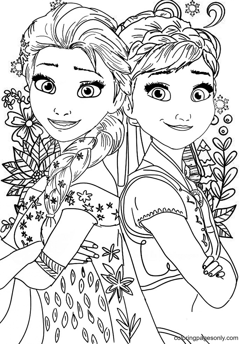 Frozen Coloring Pages For Adults