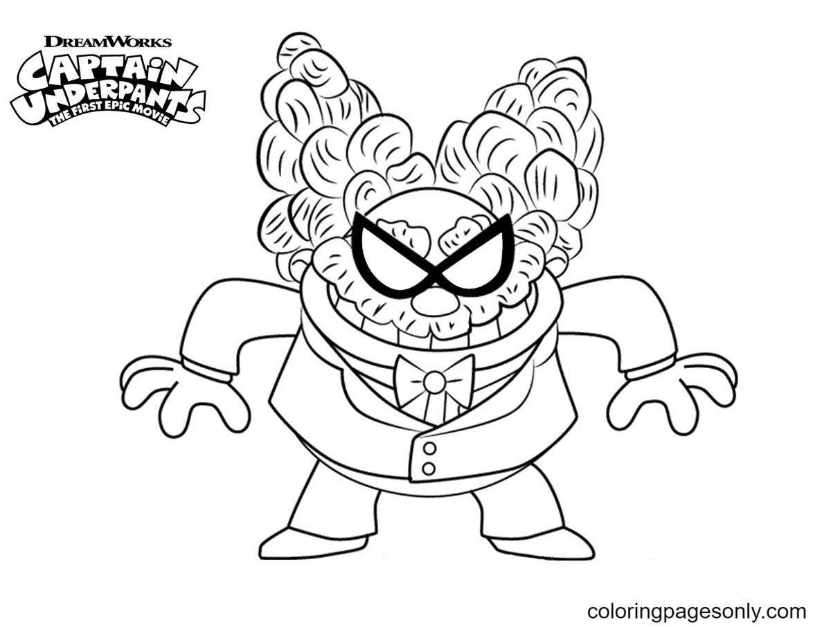 Evil Poopypants Coloring Pages