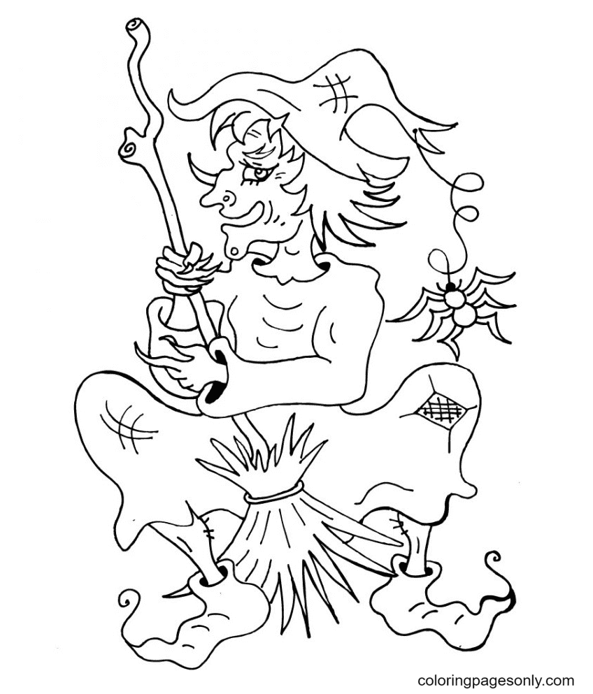 Evil Witch Coloring Pages