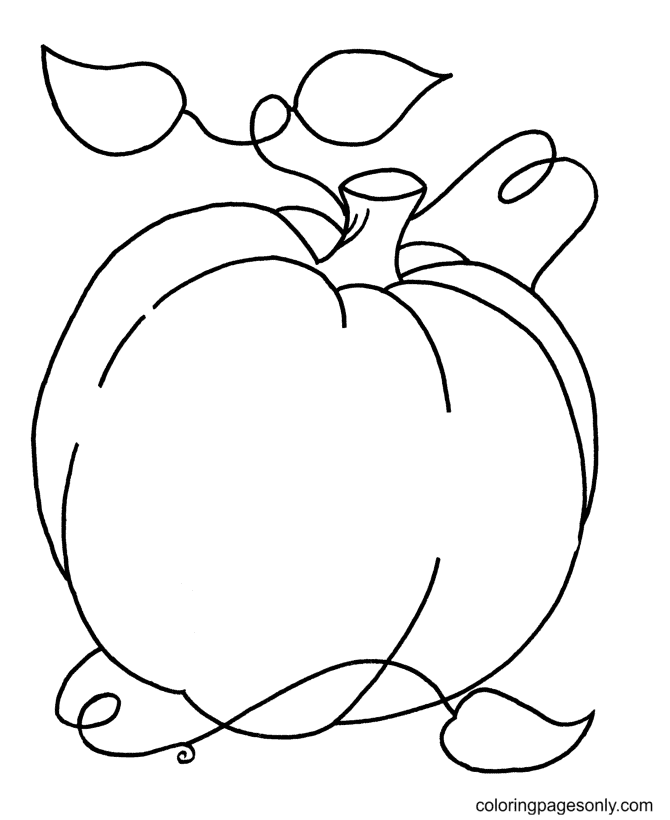 Fall Pumpkin Coloring Pages
