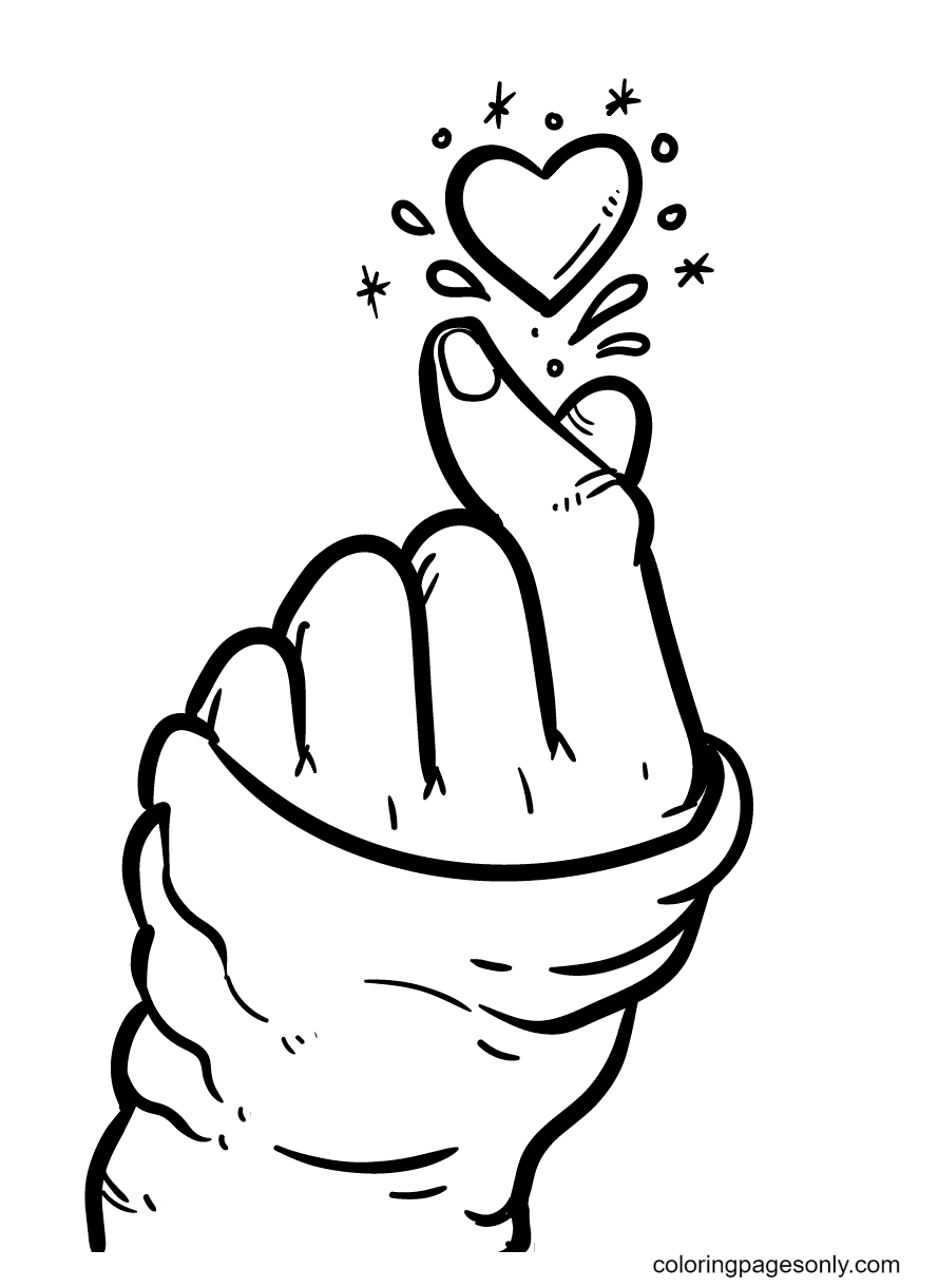 finger coloring pages