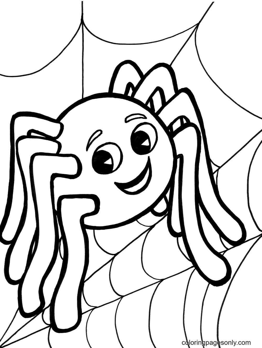 Printable Halloween Spider Coloring Page For Kids 1 Supplyme Images 
