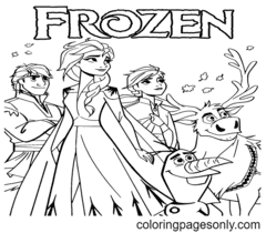 Dibujos Para Colorear De Frozen