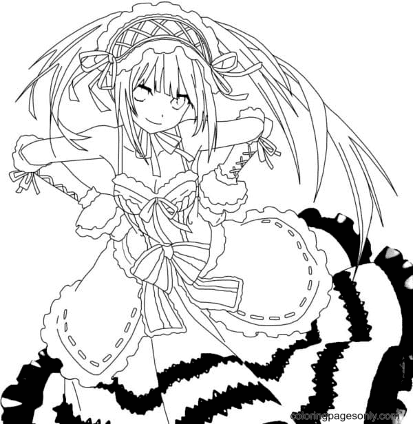 Gambling Celestia Ludenberg Coloring Pages
