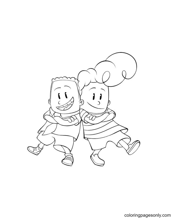 George Beard and Harold Hutchins from Captain Underpants