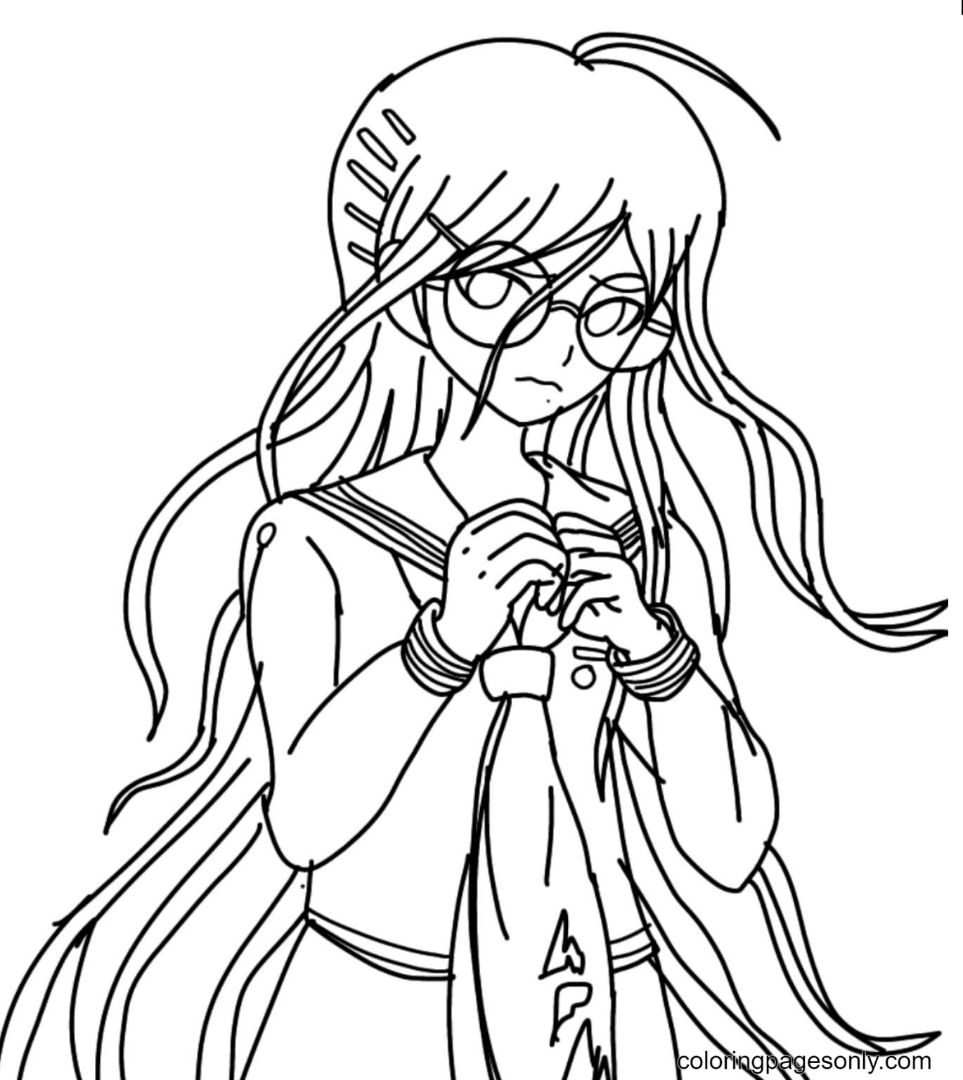Girl from Dangan Ronpa Coloring Pages