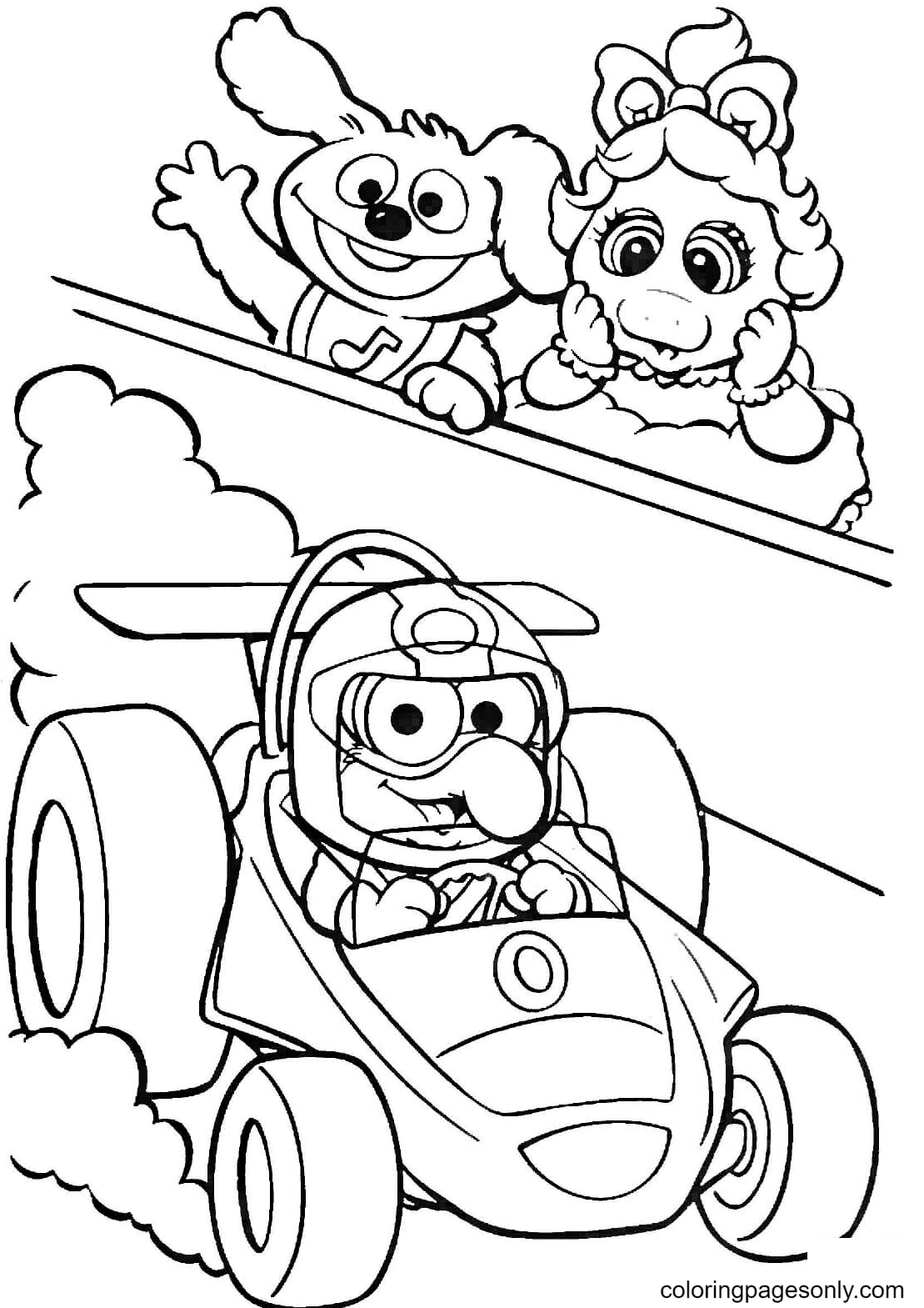 جونزو هو سائق السباق من Muppet Babies