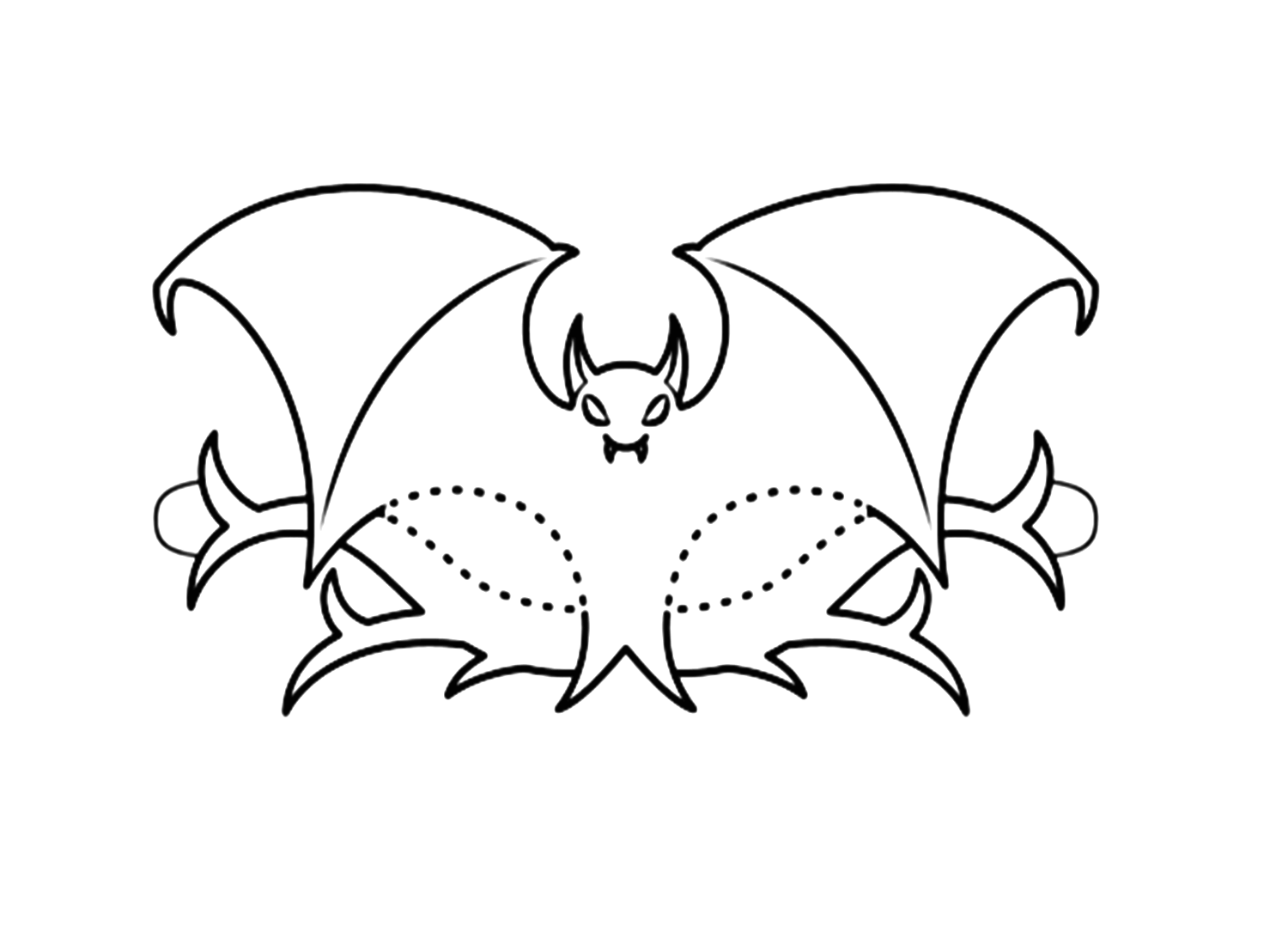 Halloween Bat Mask Coloring Pages