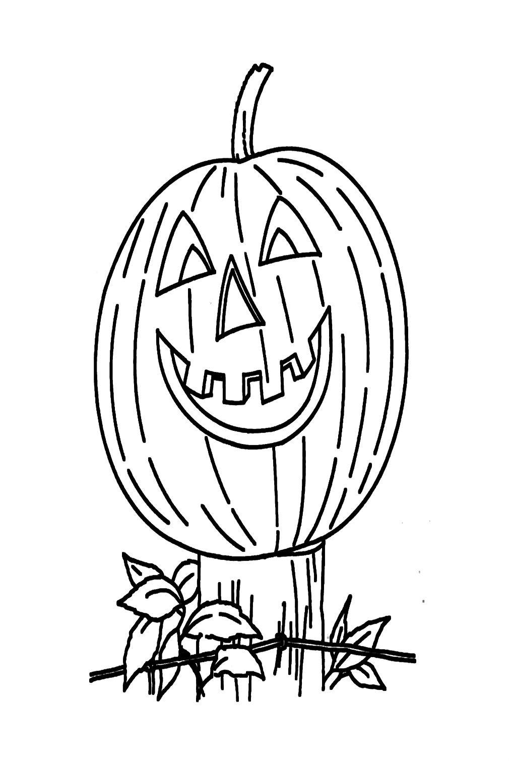 Halloween Pumpkin Free Printable Coloring Pages