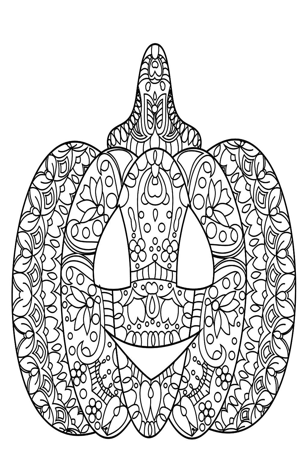 Halloween Pumpkins Free Coloring Pages