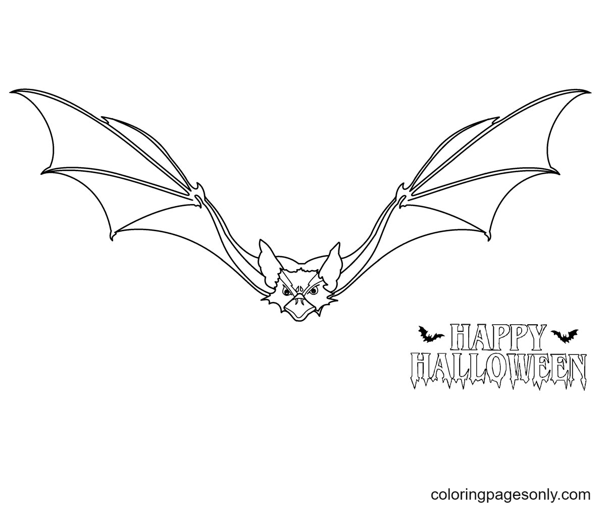 Fröhliche Halloween-Fledermaus von Halloween Bats