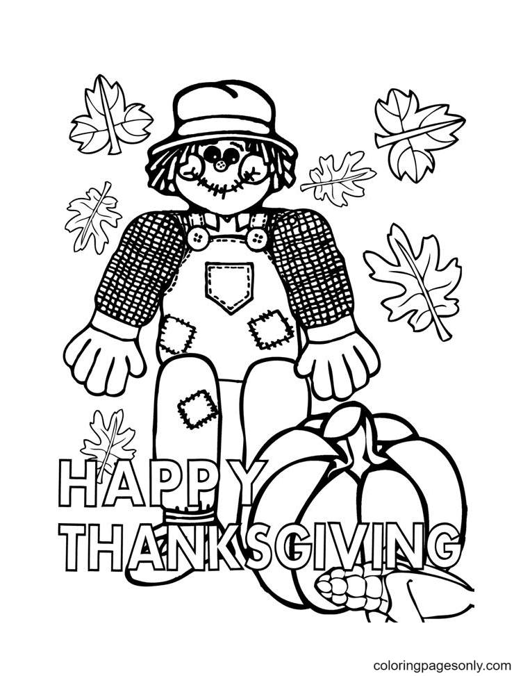 Happy Thanksgiving Free Printable Coloring Pages