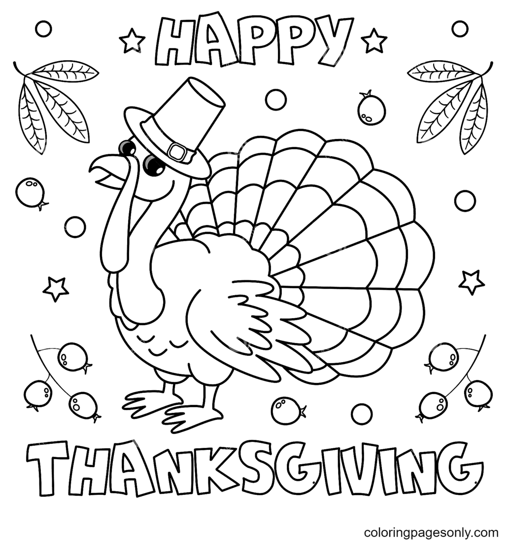 120 Free Printable Thanksgiving Coloring Pages