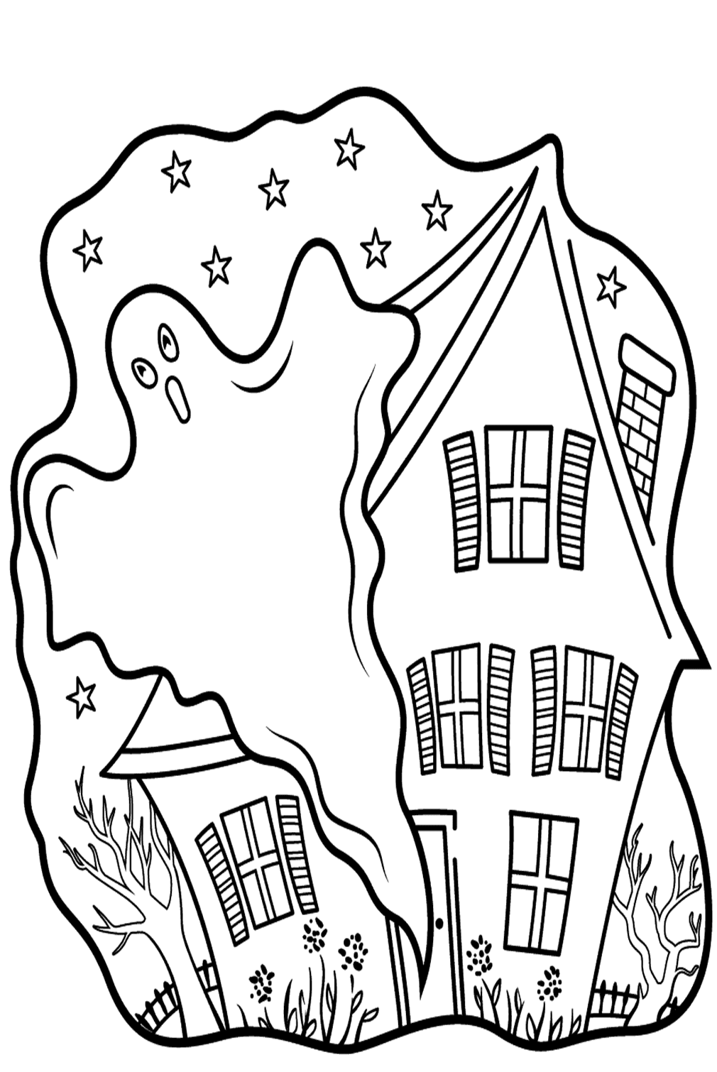 Ghost Coloring Page Free - Ghost Coloring Pages - Coloring Pages For ...