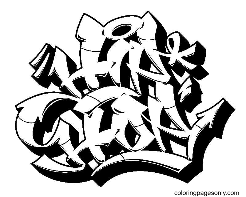 Hip-Hop-Graffiti von Graffiti