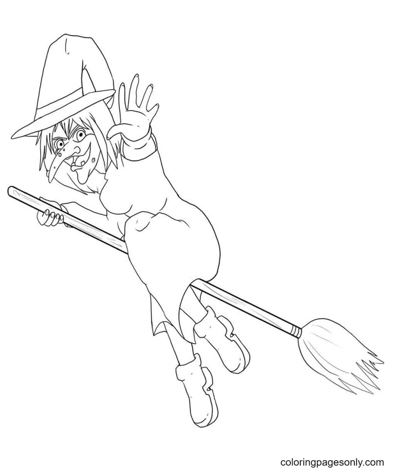 Bild einer Hexe aus Halloween Witch