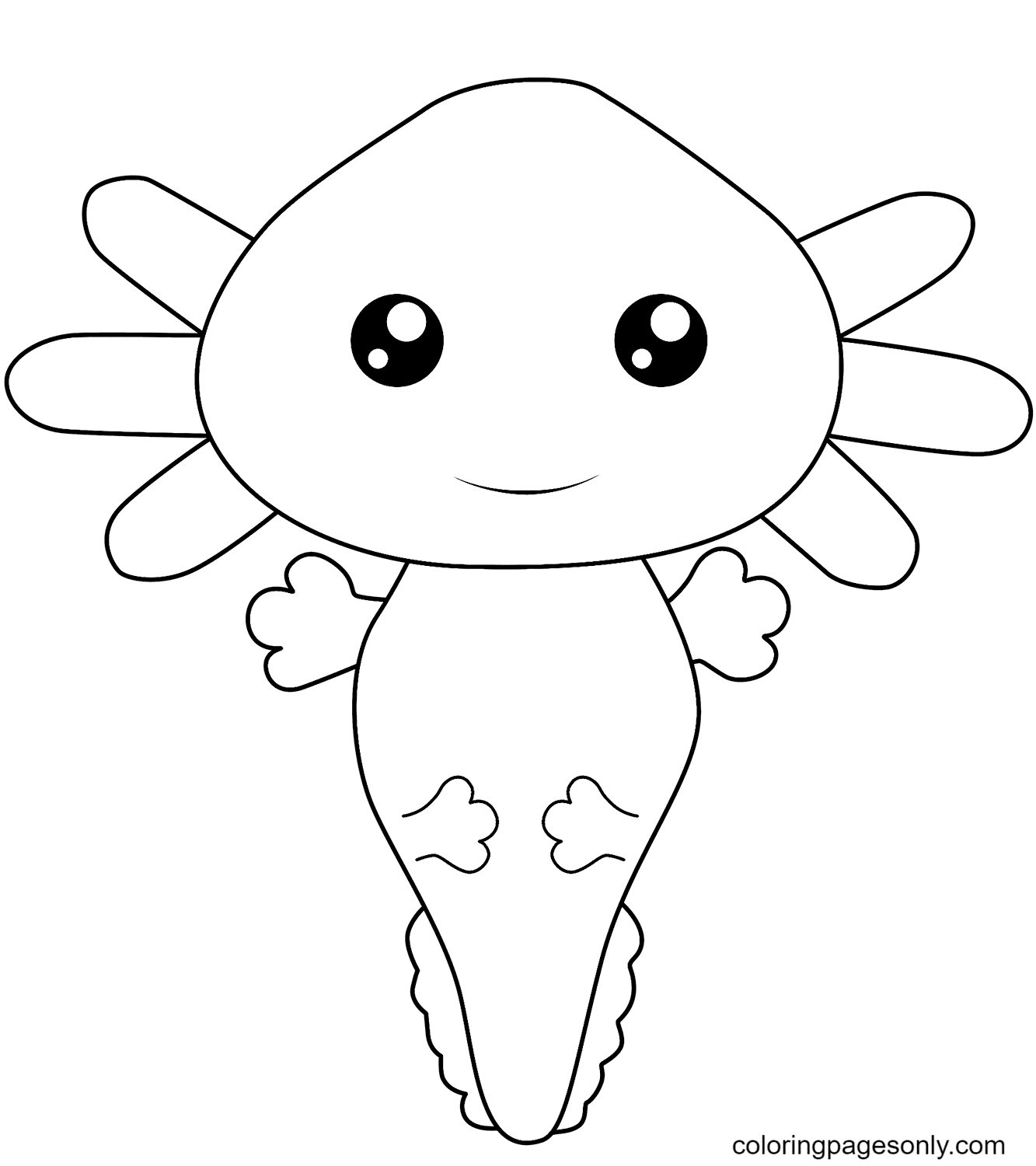Kawaii Axolotl von Kawaii