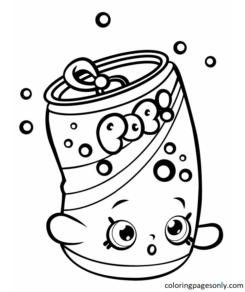 Kawaii Cute Drinks Coloring Pages