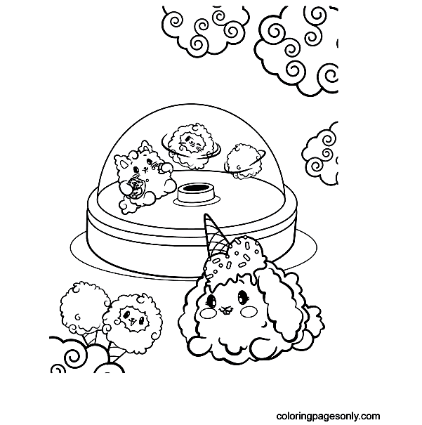 Kawaii Pikmi pops Coloring Pages