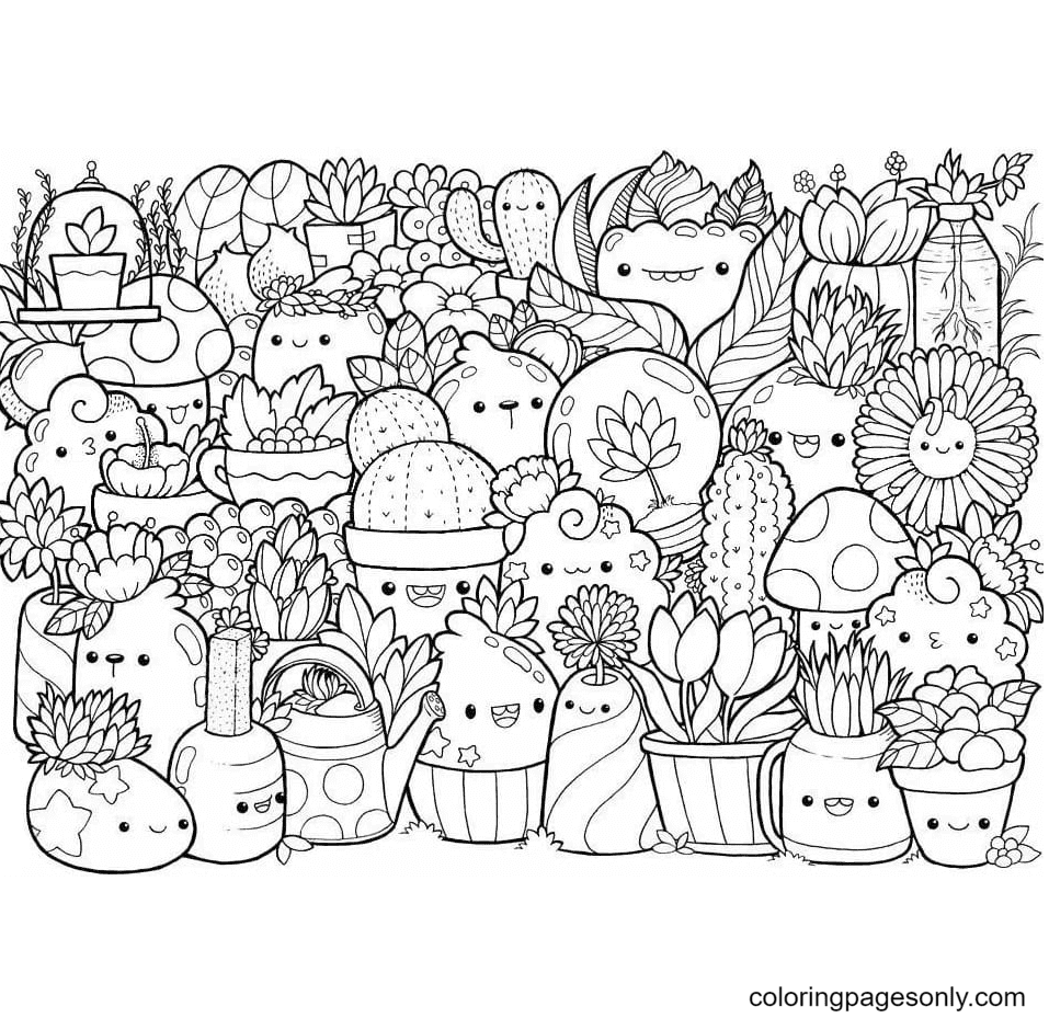 kawaii coloring pages coloring pages for kids and adults