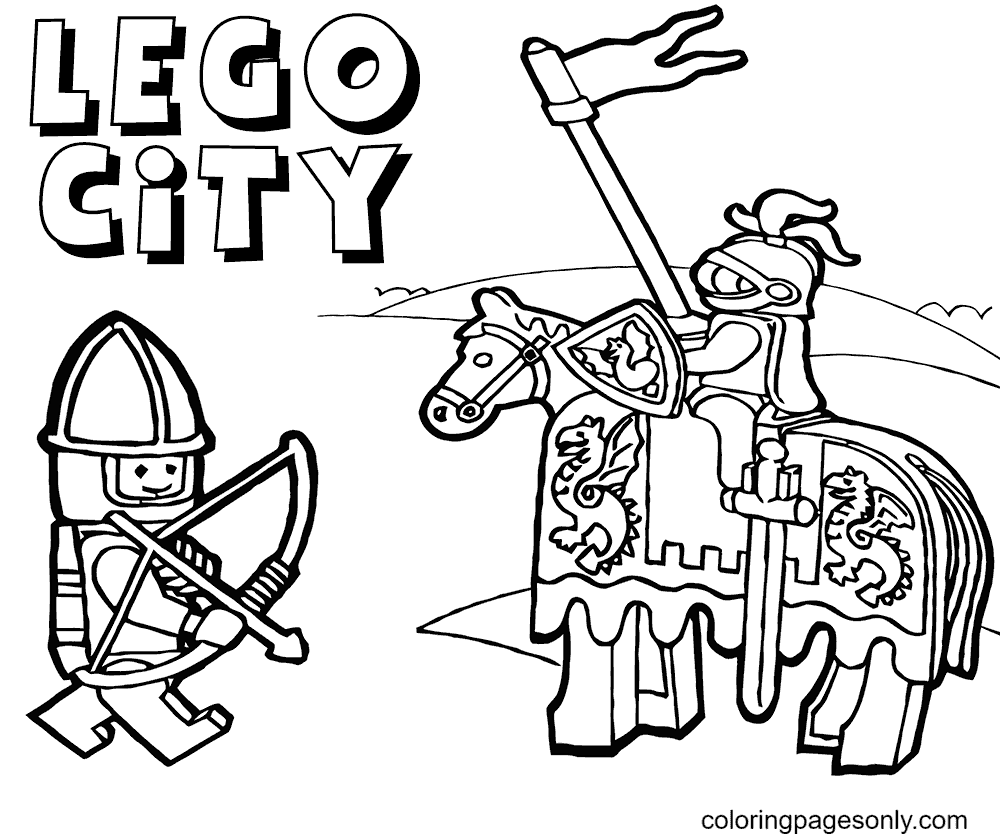 Chevalier Lego City de Knight
