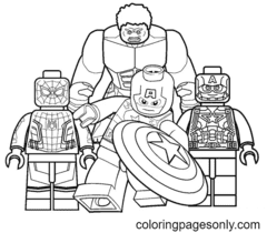 Pagina da colorare di Lego