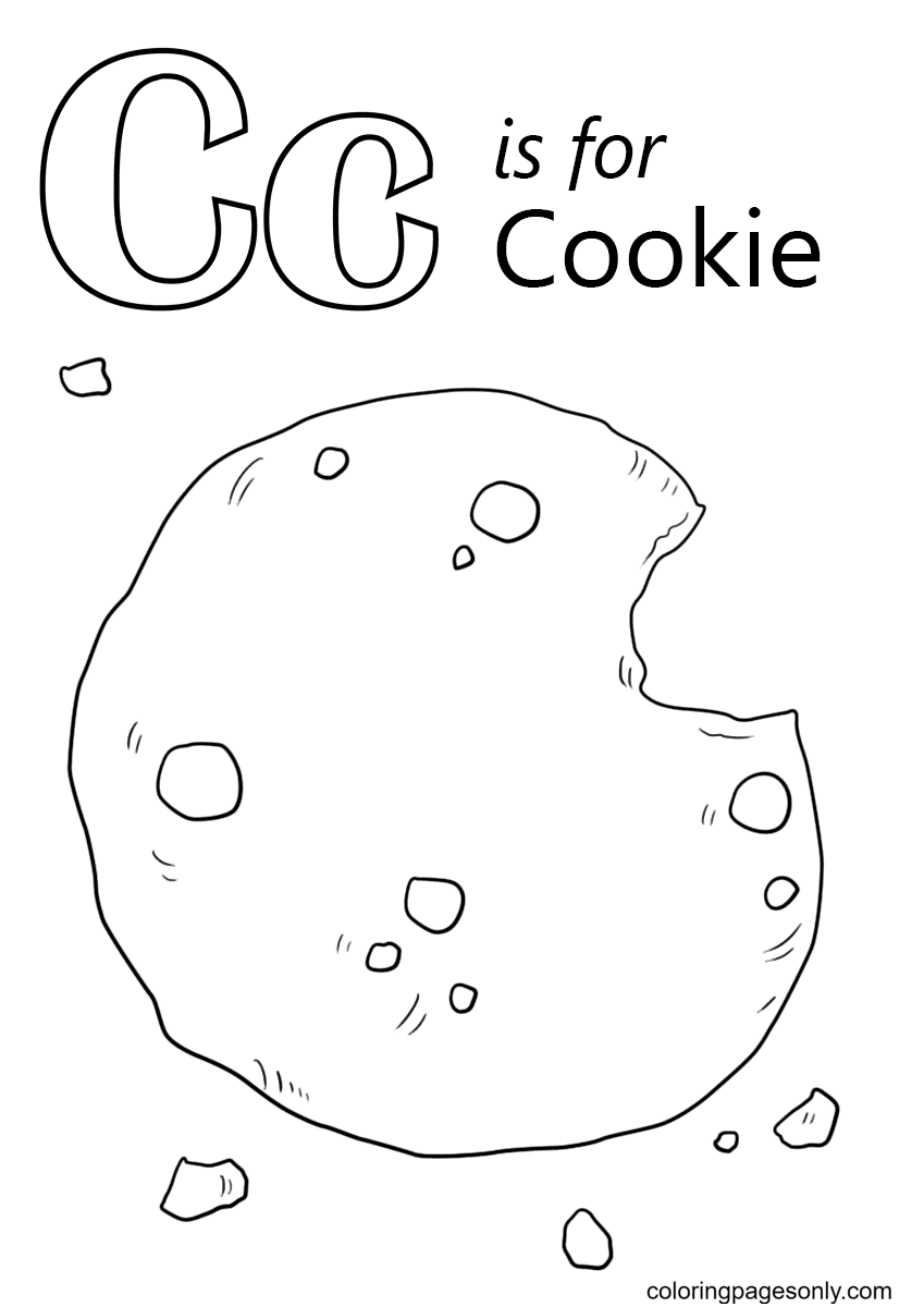 Letter C is voor Cookie van Letter C