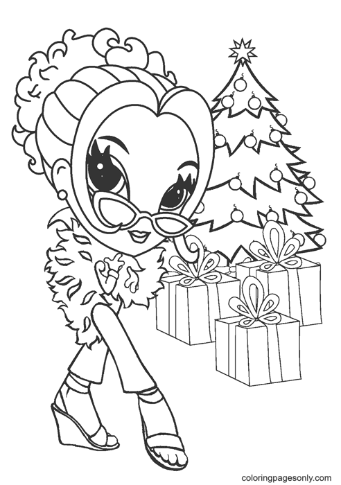 Lisa Frank Christmas Coloring Pages