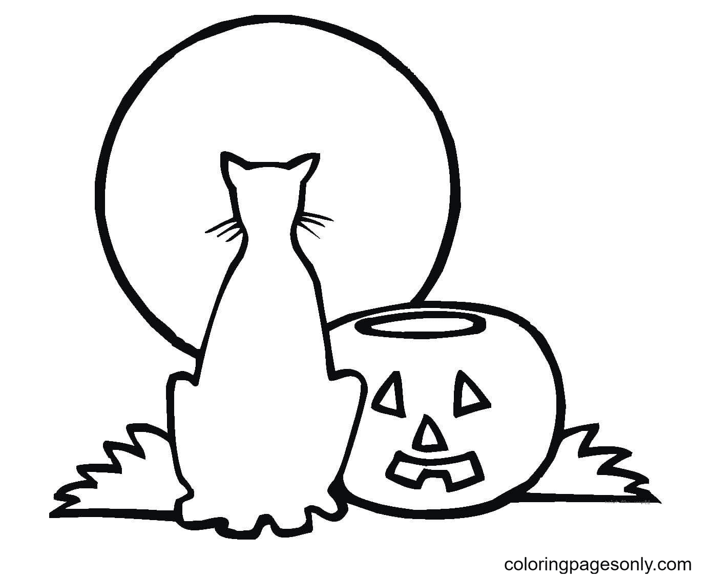 Lonely Halloween Coloring Page