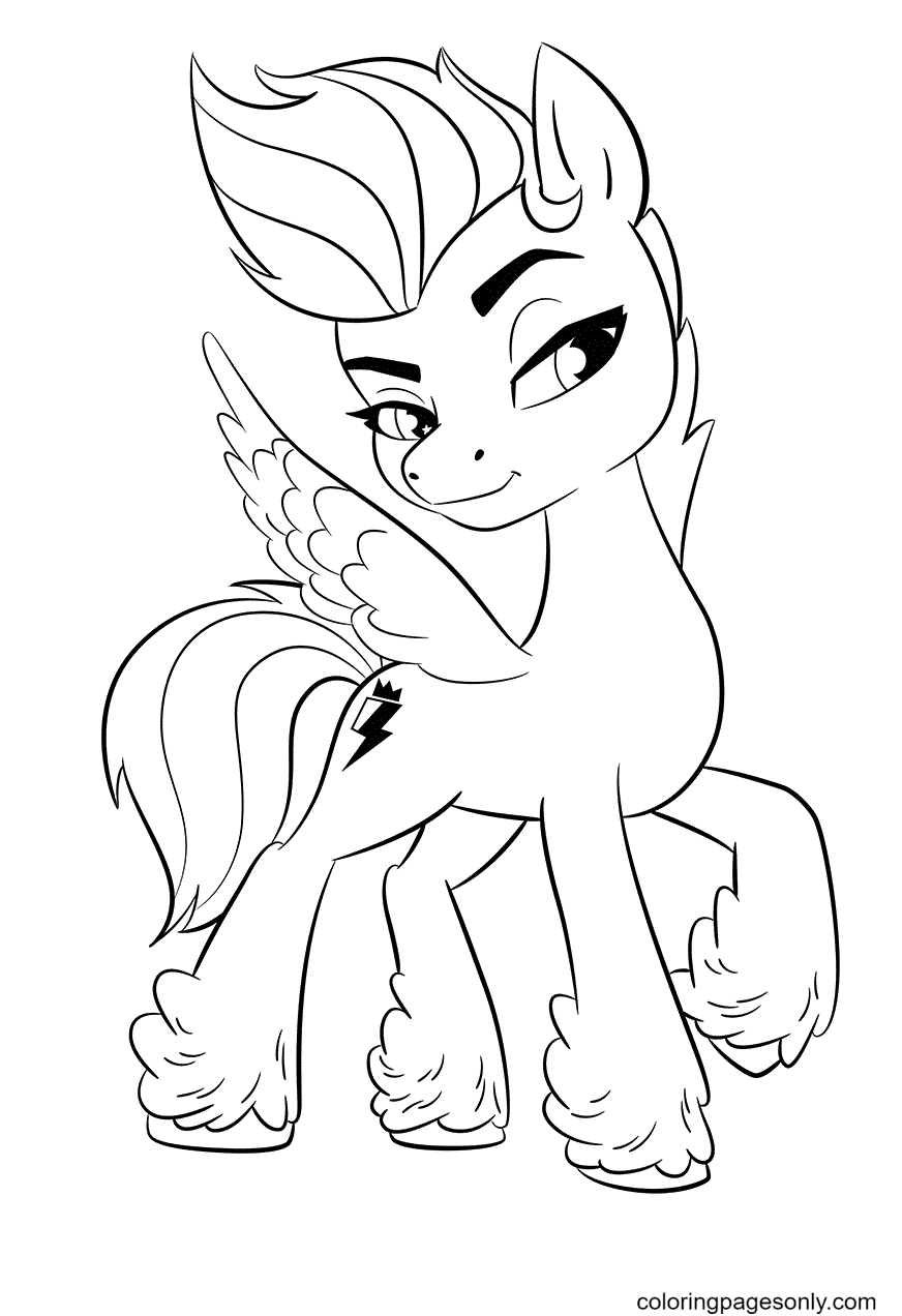 MLP Zipp Storm Coloring Pages   My Little Pony A New Generation ...