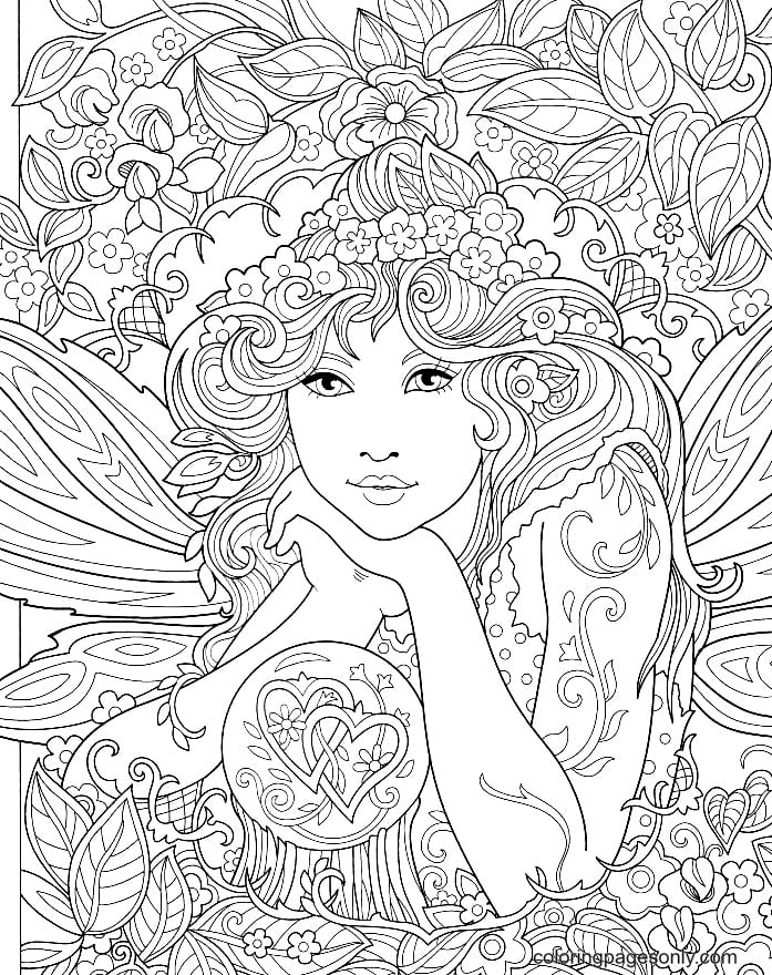 Magic fairy Coloring Pages