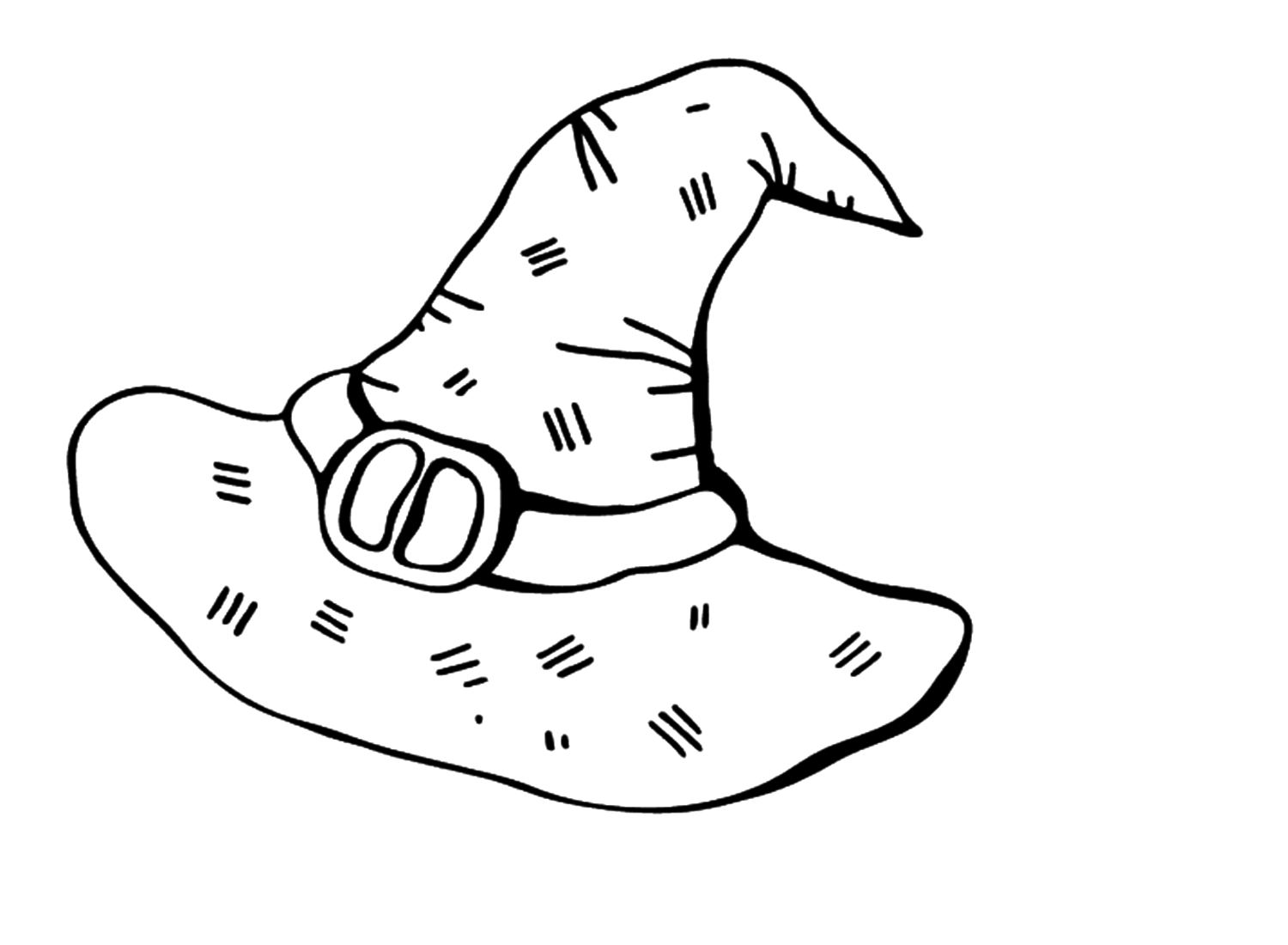 Magical Witch Hat Coloring Pages